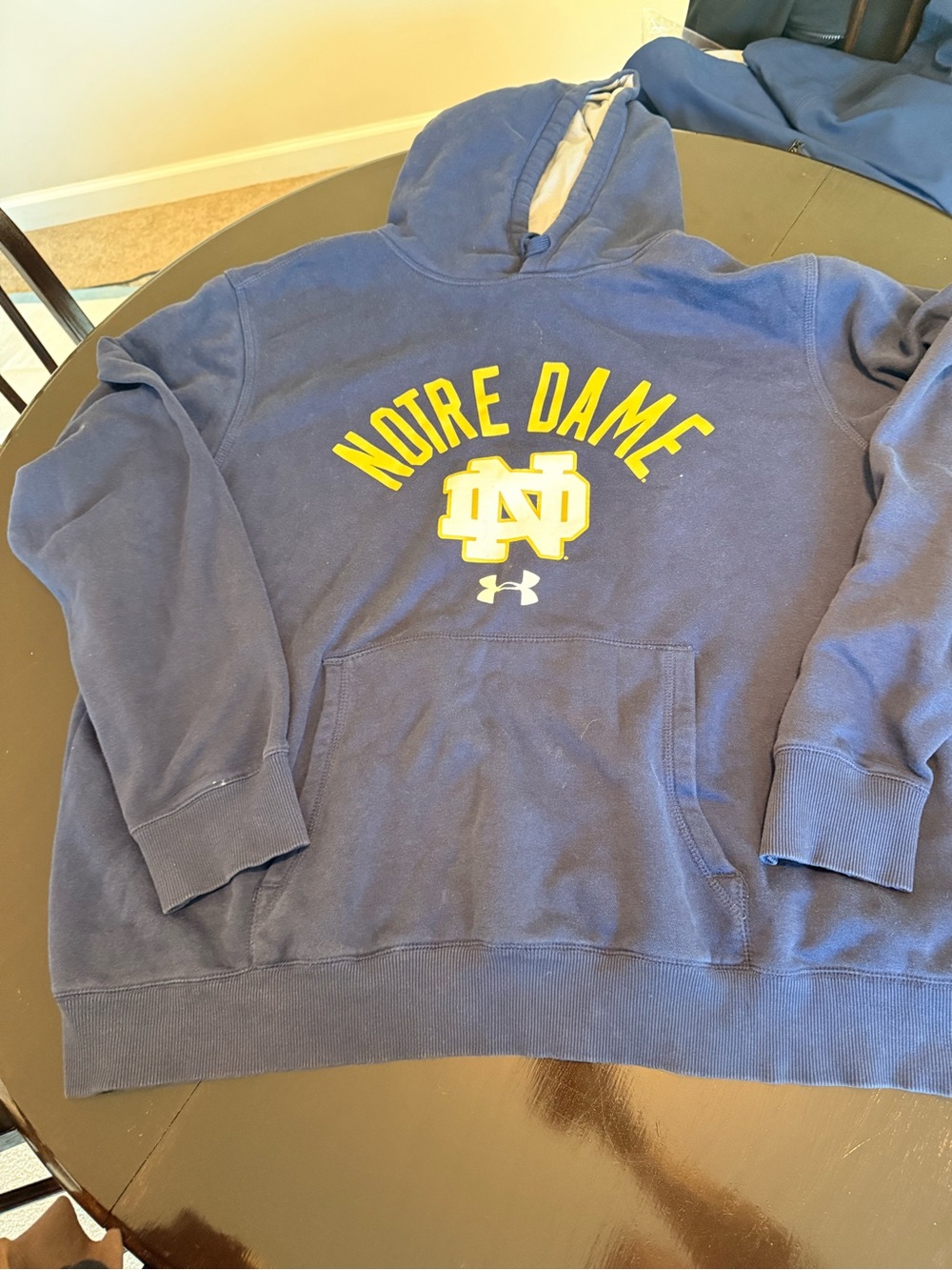 Under Armour Notre Dame Fighting Irish Hoodie Navy NCAA Football